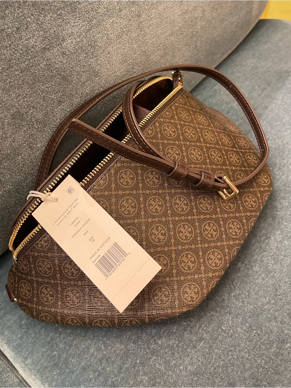 Tory Burch T-Monogram Coated Canvas Belt Bag